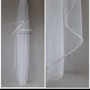 Crystal Edge Bridal Veil